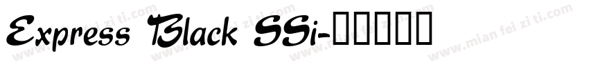 Express Black SSi字体转换